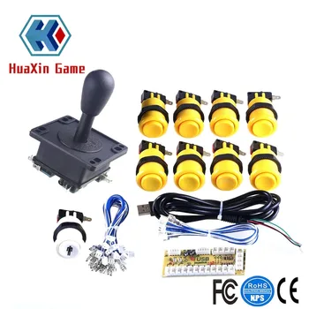 

Arcade DIY Parts MAME USB Cabinet Zero Delay USB Encoder + 8 Way Joystick + Happ Arcade Button For Windows System & Raspberry Pi
