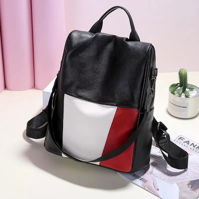 JUILE wild backpack women?s bag PU multi-function backpack casual anti-theft backpack teenager campus girl bag student backpack JUILE wild backpack women?s bag PU multi-function backpack casual anti-theft backpack teenager campus girl bag student backpack