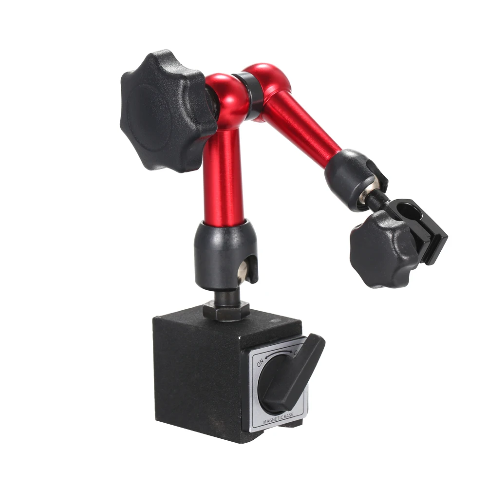 

Dial Indicator Magnetic Base Holder Mini Leverage Gauge Stand Indicator Bracket Magnetic Force Switch Double Adjustable Pole