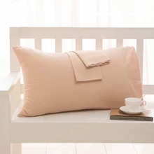 Cotton 600TC Hotel Pillowcase 19 Solid color pillow case Bedding 48x74cm 50x70 pillow cover Customize any