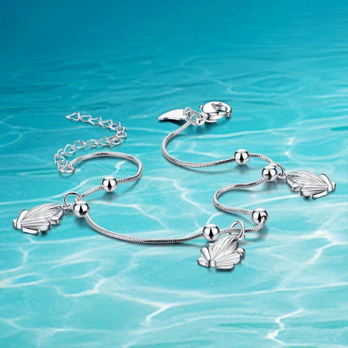 

Korean version of the matte bead fine anklet;925Sterling silver anklets for women;925Sterling silver;Holiday necessities;