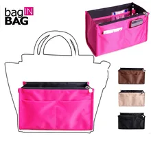 Baginbag вставить организатор дорожные сумки косметичка двумя отделениями сумка карман с застежкой-молнией и 10 различных Размеры карманов