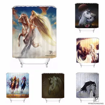 

Custom Unicorn Horse Waterproof Shower Curtain Home Bath Bathroom s Hooks Polyester Fabric Multi Sizes#0421-sohu-07