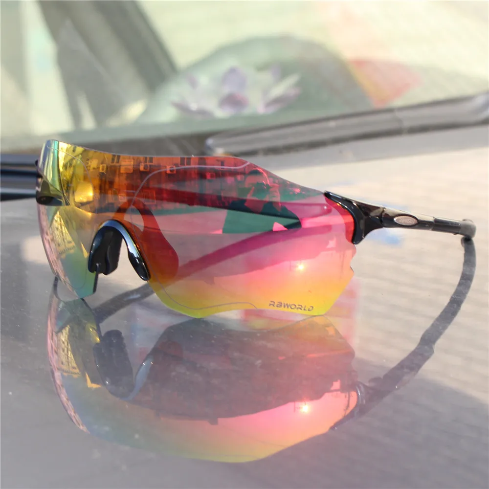 FUll red Lens Polarized TR90 Sports Cycling Glasses Men MTB Mountain Road Bike Bicycle Cycling Eyewear Sunglasses EV