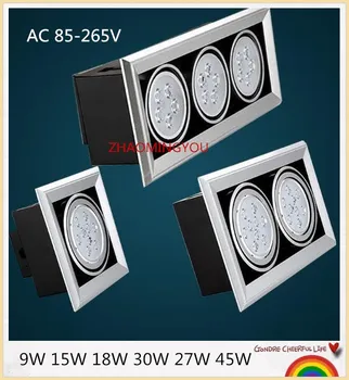 

YON 9W 15W 18W 30W 27W 45W LED Downlight Dimmable Warm White Cold White Recessed LED ceiling Lamp Spot Light AC85-265V