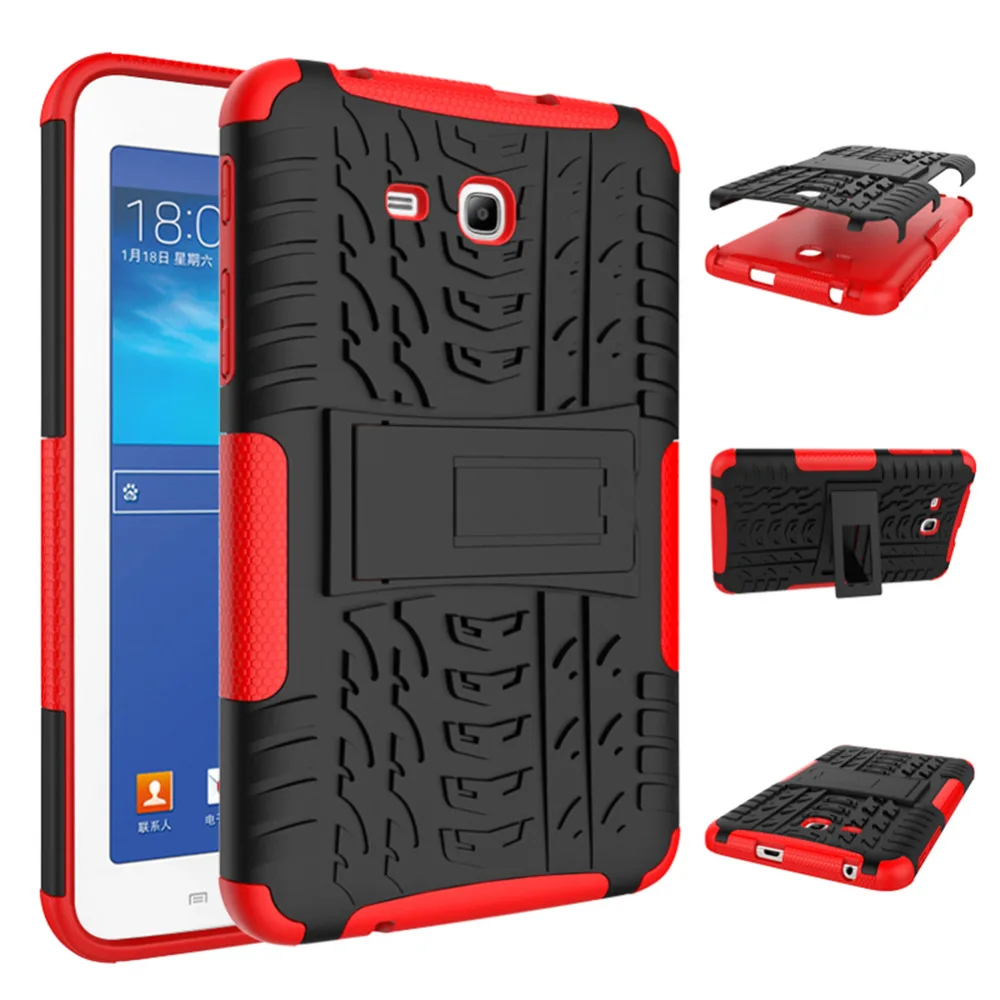 

For Samsung Galaxy Tab 3 Lite 7.0" Case Shockproof Dazzle Grain 2 In1 Protection Cover For Samsung Galaxy Tab 3 Lite T110 T116