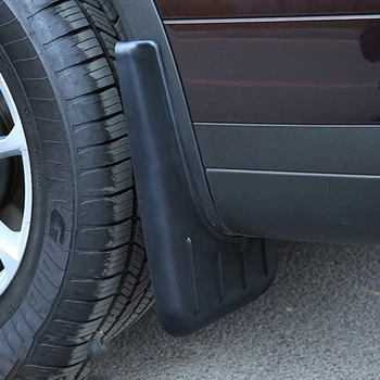 

(Only Fit European Car Model) Exterior Mudflaps Mud Flap Splash Guard Mudguards Protector 4pcs For Porsche Cayenne 2018 2019