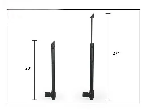 

5X Periscope Tactical Rifle Scope adjustable height 20" to 27" Angle Monocular Scope For Air Weapon night riflescope