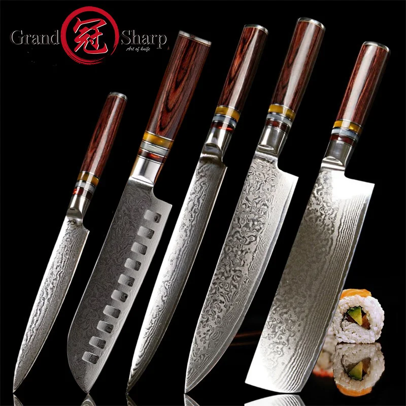 Damascus-Knife-Set-5-Pcs-Japanese-vg10-Steel-Damascus-Kitchen-Knives-Chef-Nakiri-Santoku-Japanese-Damascus