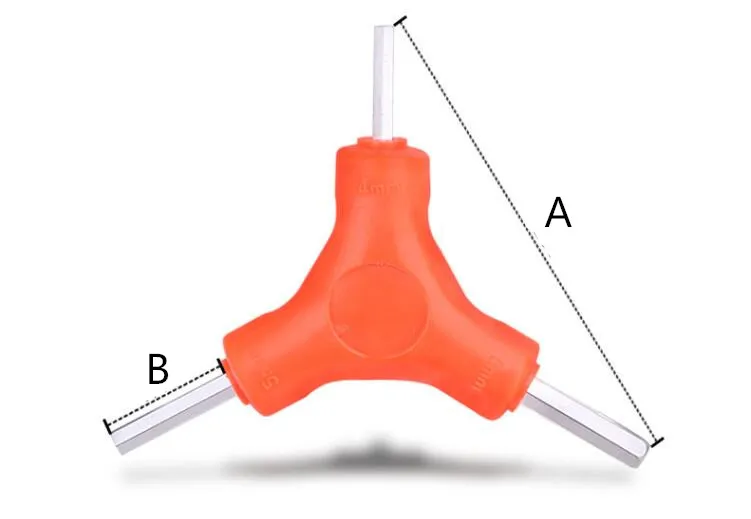 3 в 1 Y-тип тройничного шестигранный ключ Набор шестигранных ключей 2,5/3/4/5/6/8 мм для обслуживания велосипеда ремонт ручка инструмент