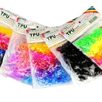 

350pcs/bag Ponytail Holder Elastic Hair Band Tpu Hair Holder Rubber Hairband Hair Accessories For Girls Rope Tie Gum