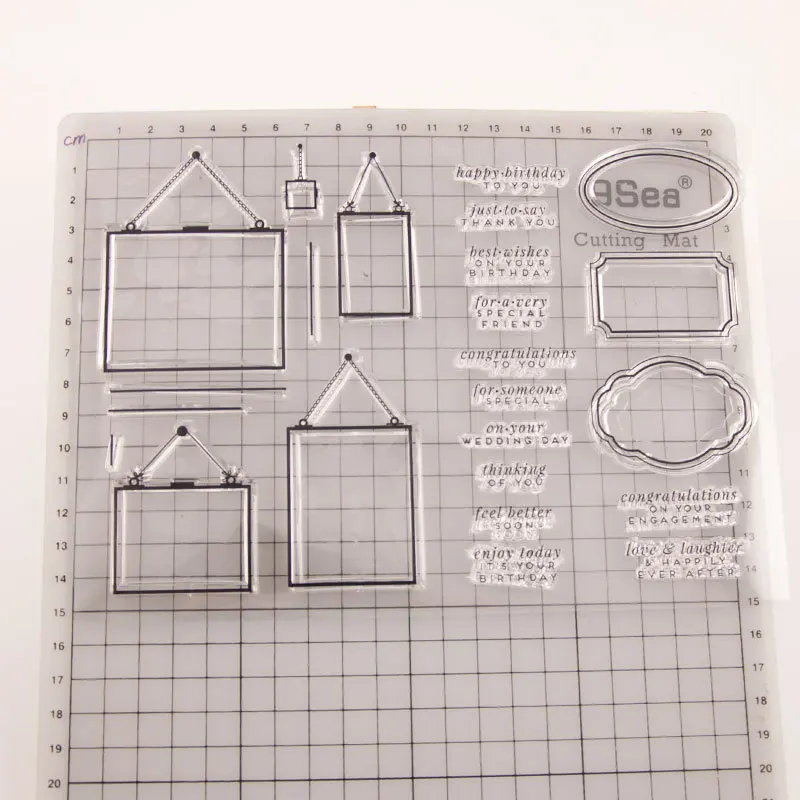 ZFPARTY рамка прозрачный чистый силикон штамп/печать для DIY Скрапбукинг/фотоальбом декоративная открытка изготовление