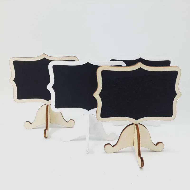 

1 PCs Mini Wooden Blackboard Chalkboard Stick Holder Wedding Event Party Decor Creative Small Blackboard Wood Crafts Ornaments