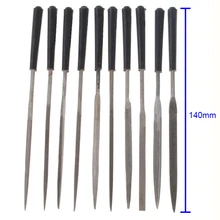10 pces ferramentas manuais de alta qualidade arquivo de agulha diamante conjunto madeira rasp para cerâmica gema escultura em madeira artesanato lima parágrafo metal