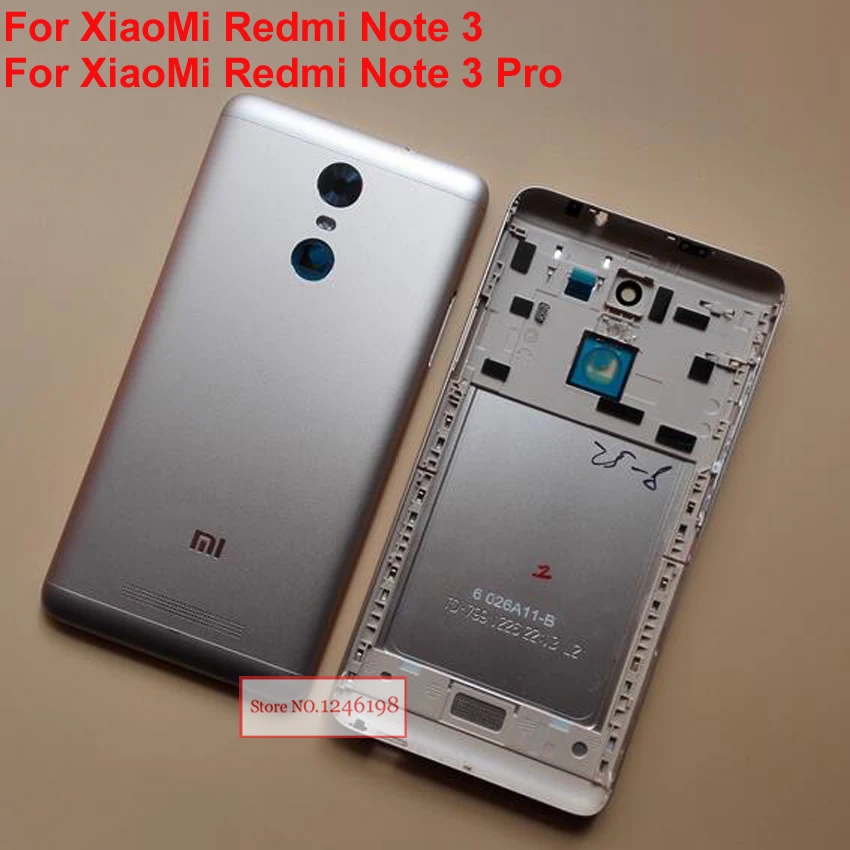 NEW For Xiaomi Redmi Note 3 Redmi Note 3 Pro Metal Back Rear Battery Housing Protective