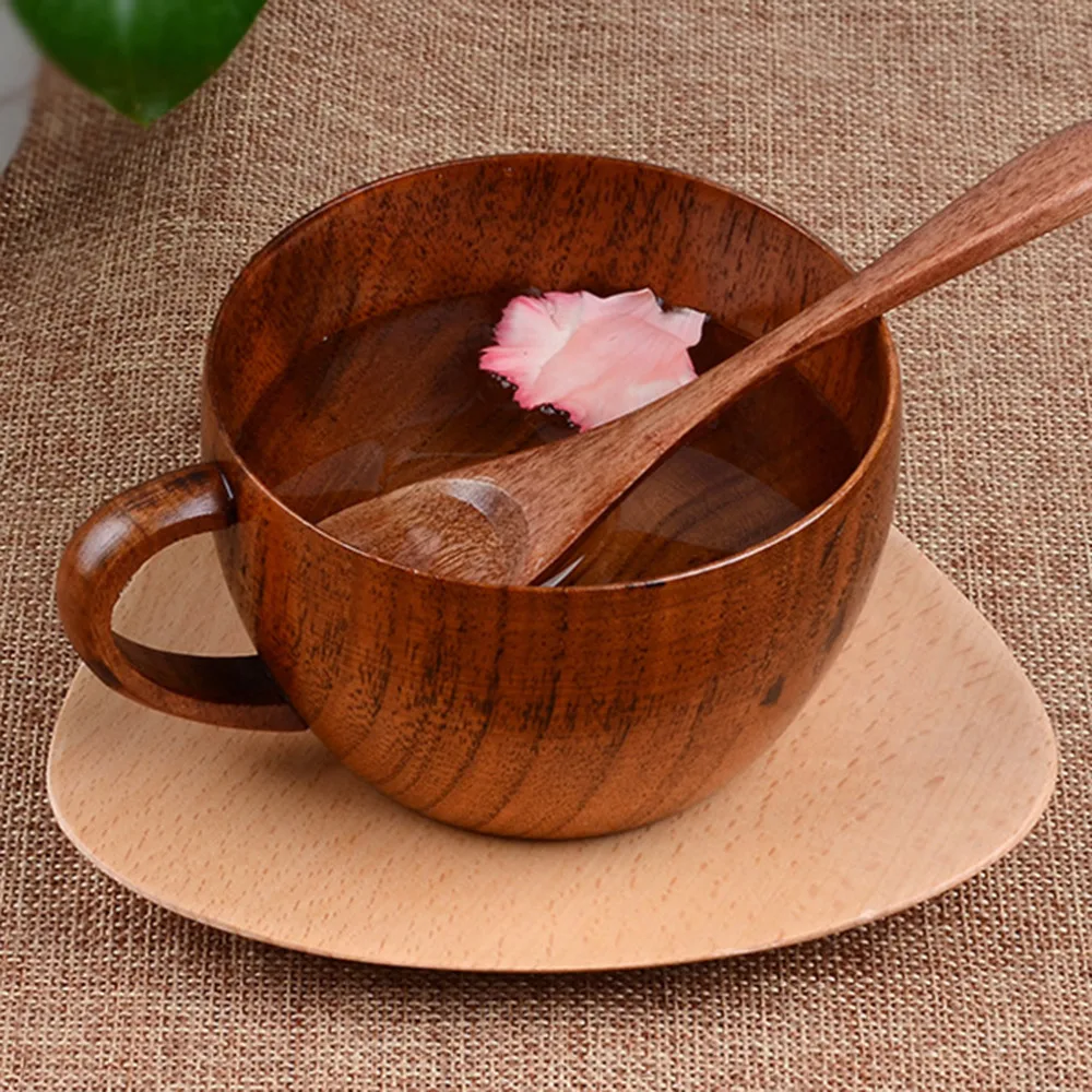 

1Pcs Primitive Handmade Natural Spruc Wooden Cup Primitive Handmade Natural Wood Coffee Tea Beer Wine Juice Milk Water Cup