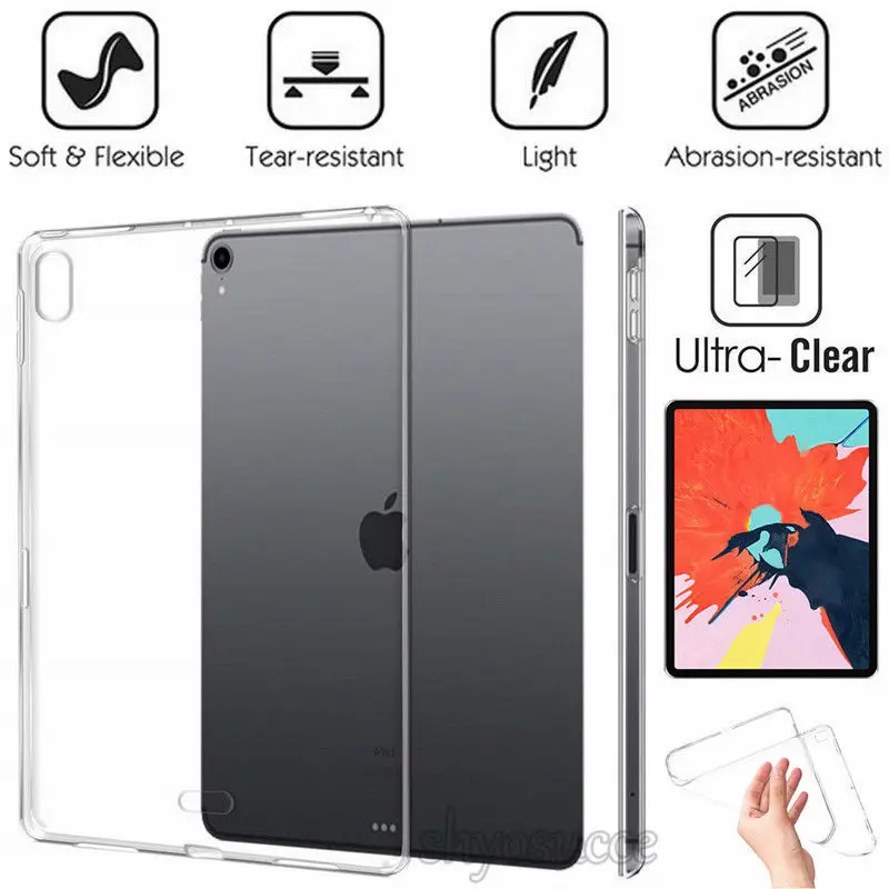 Тонкий прозрачный мягкий силиконовый чехол из ТПУ для Apple нового iPad Pro 11 &quot12 9&quot