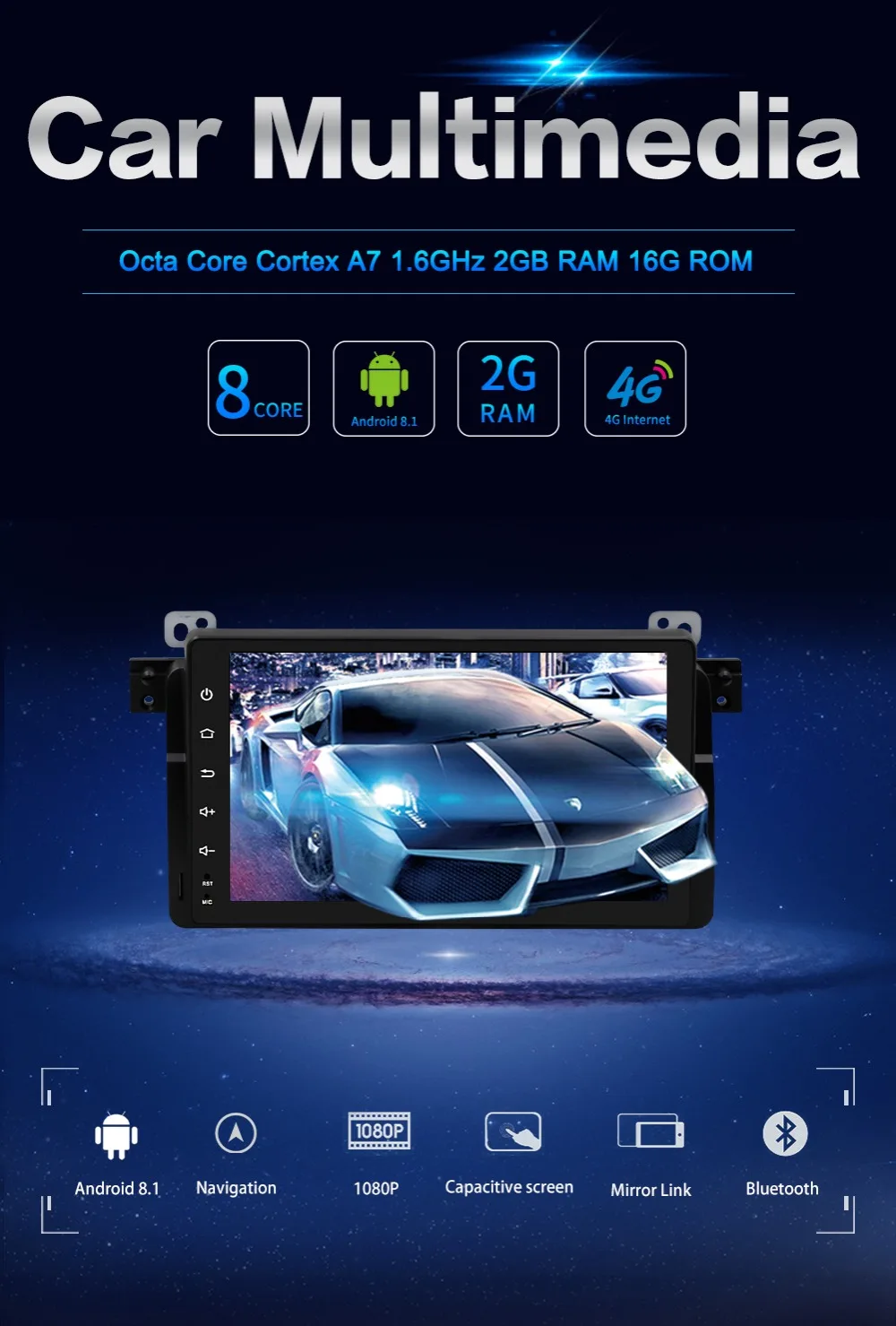 Flash Deal Bosion Octa Core Car Multimedia player Android 9 GPS Autoradio 1 Din Stereo System For BMW/E46/M3/Rover/3 Series RAM 4G WIFI FM 0 Flash Deal Bosion Octa Core Car Multimedia player Android 9 GPS Autoradio 1 Din Stereo System For BMW/E46/M3/Rover/3 Series RAM 4G WIFI FM 0