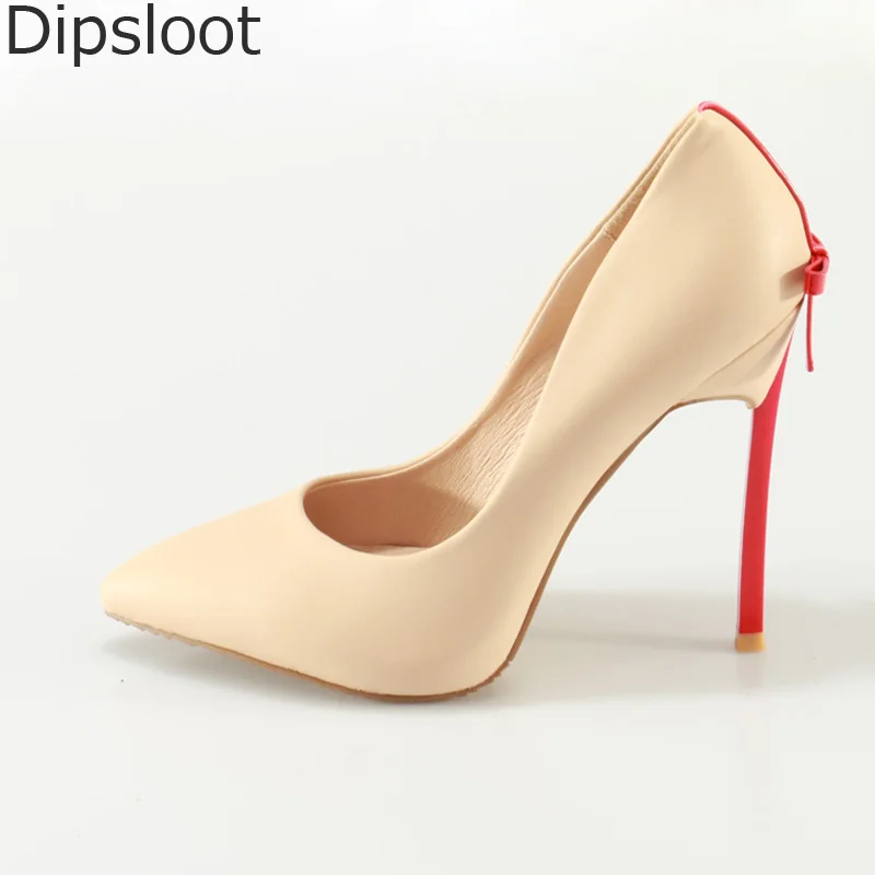 white Femmes Soirée Robe Sexy gold Décor Red White Papillon Sangle Black gold Black Bout Mince black Pink De Talons Bowtie black Nude En Pointu Métal Retour Pompes Lame Dames Noeud Nude Chaussures red 1qdcqH
