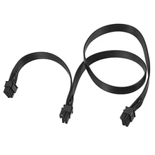 8 pinos macho para duplo 8pin (6 + 2) cabo de alimentação de placa de vídeo pci-e, cabo gpu de extensão de alimentação para btc