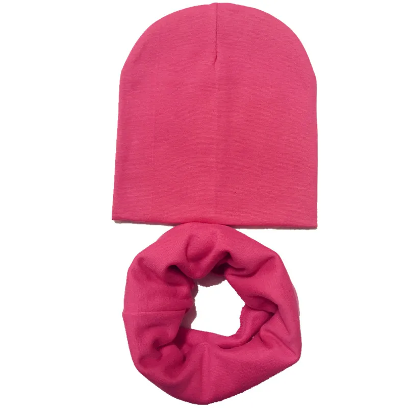 2017 NEW SPRING fashion strip solid color children beanies +scarf sets boys girls baby scarves &hats kids child caps collars 