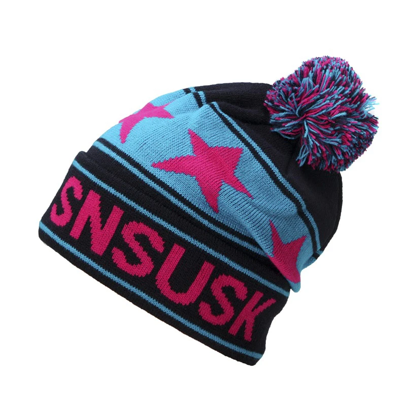

2019 winter new parent-child snowboard hat windproof warm knit hat outdoor sports hat ladies outdoor mountaineering hat