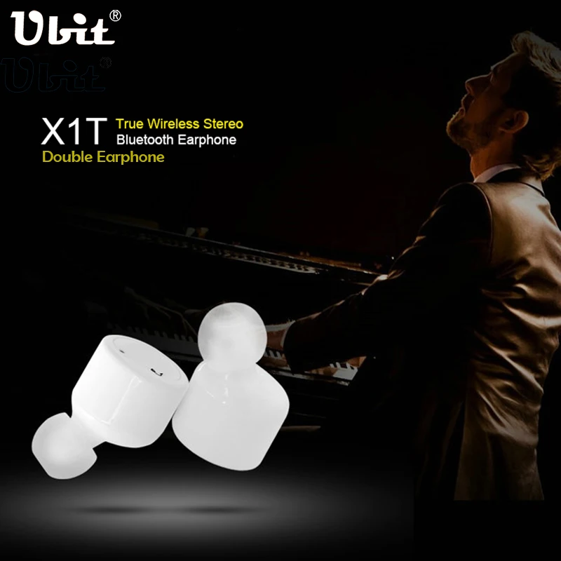 Ubit X1T Twins настоящие беспроводные Bluetooth наушники Смарт мини двойные вкладыши