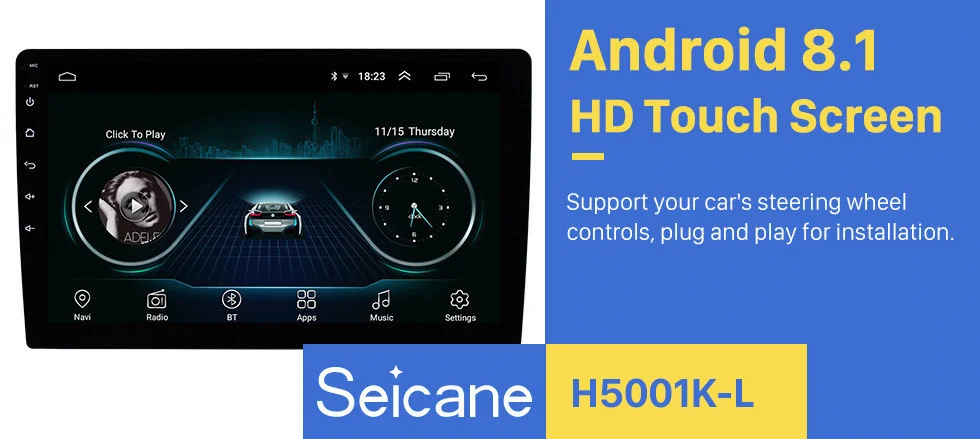 Seicane 2Din Android 8,1 10," gps Автомагнитола для универсальных Nissan VW Toyota Kia rio hyundai Suzuki Honda головное устройство Поддержка Wi-Fi