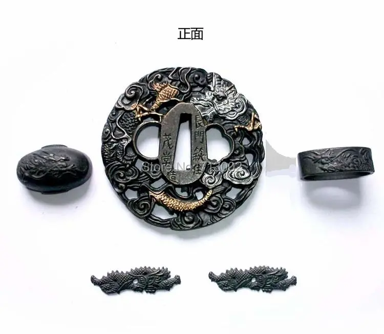 Набор аксессуаров фитинги Tsuba для японских Катана Меч дракона Дизайн