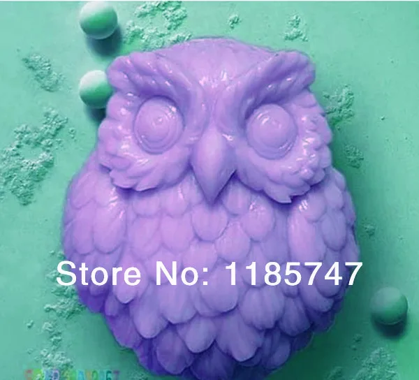 3D мыло в виде совы Great-Mold Пищевая силиконовая форма для мыла | Дом и сад