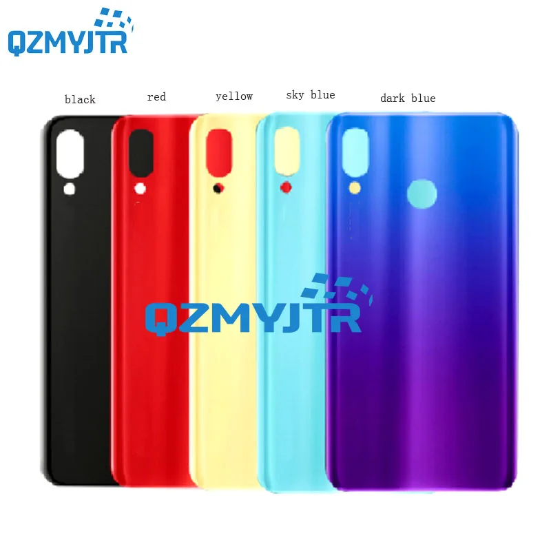 yellow 6," для huawei Nova 3 задняя крышка батареи задняя крышка корпус дверь 3D стекло для huawei Nova3 задняя крышка чехол запчасти - Цвет: yellow