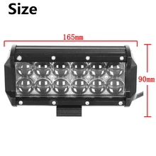 4D 60W 6.5 Inch LED Work Light Bar Car 12V 24V Auto Pickup SUV UTV Truck ATV Boat UTE Offroad Worklight Driving Fog Lamp