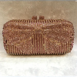 Hot Fashion Bow tie pink evening bag for Student graduation party day clutches gold clutch purse for wedding/prom/cocktail bags Hot Fashion Bow tie pink evening bag for Student graduation party day clutches gold clutch purse for wedding/prom/cocktail bags