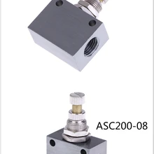 Односторонний ограничительный пневматический клапан с контролем скорости потока воздуха резьба ASC100-06/ASC200-08 клапан дроссельной заслонки BSP