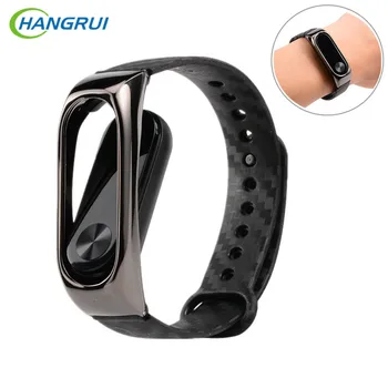 

HANGRUI Mi Band 3 4 strap For Xiaomi mi band 2 silicone strap smart bracelet Miband 3 4 Accessories Replacement sport Wrist band