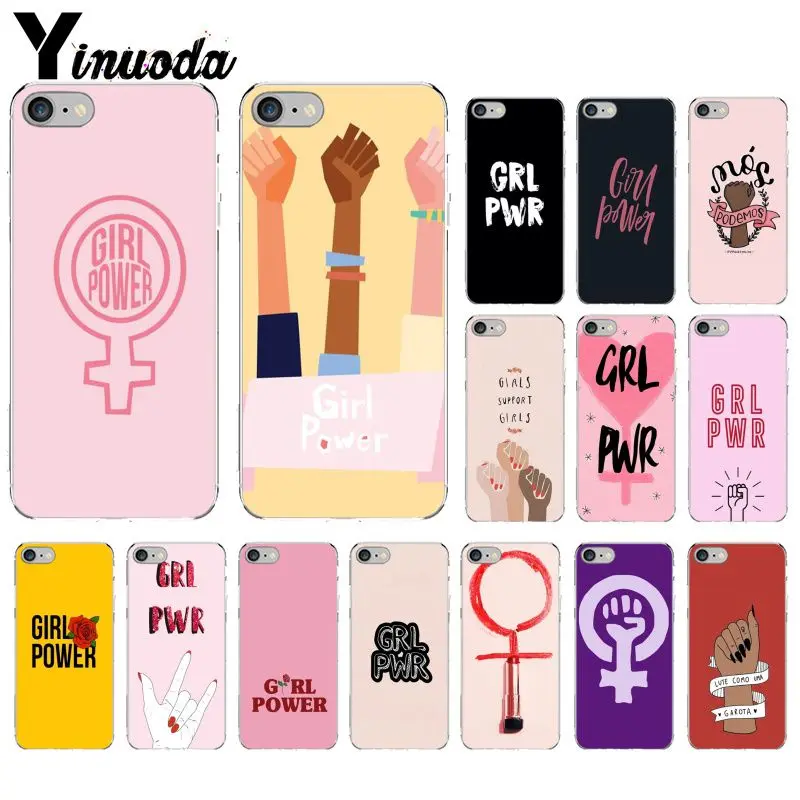 

Yinuoda feminist movement logo Transparent Soft Shell Phone Cover for iPhone 6S 6plus 7 7plus 8 8Plus X Xs MAX 5 5S XR