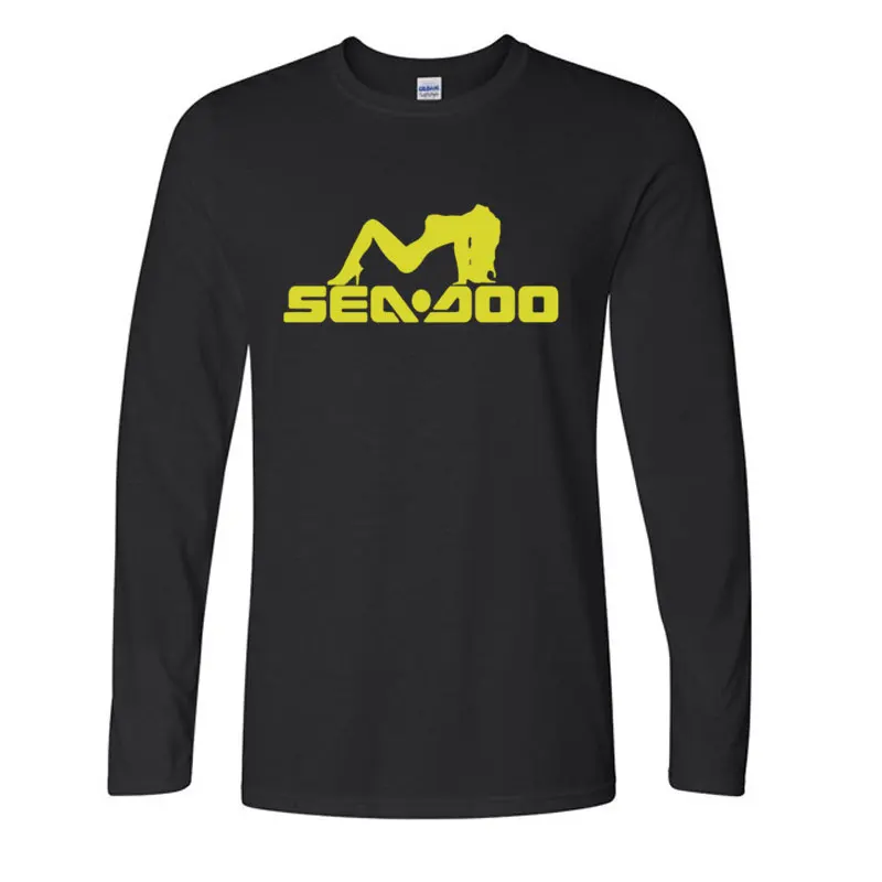 

Men T Shirt Classics Sea Doo Seadoo Moto s Black Funny Graphic Tee Shirt Man Long sleeves tshirt bigger size tops