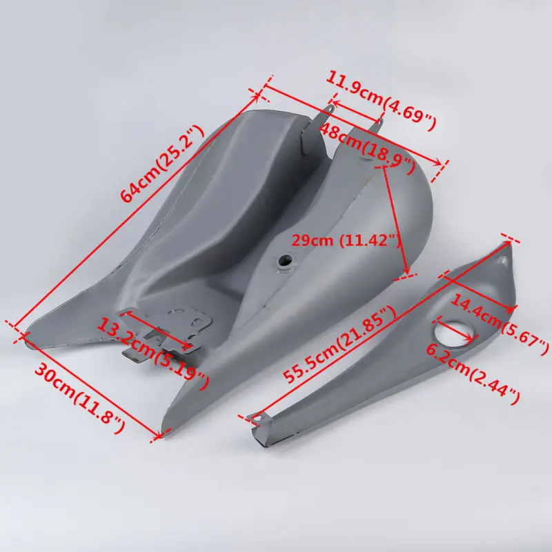 Мотоцикл 6,6 галлон стрейч газовый топливный бак для Harley Touring Road King Electra Street Glide FLHTC FLHT FLHTCU FLTR FLHR 08-18