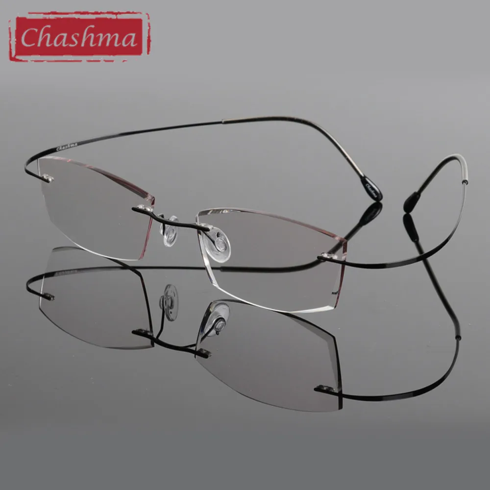 Чашма бренд B титана ультра легкий оттенок стекла мужские стильные очки Frame алмазов отделан цветные линзы мужские очки