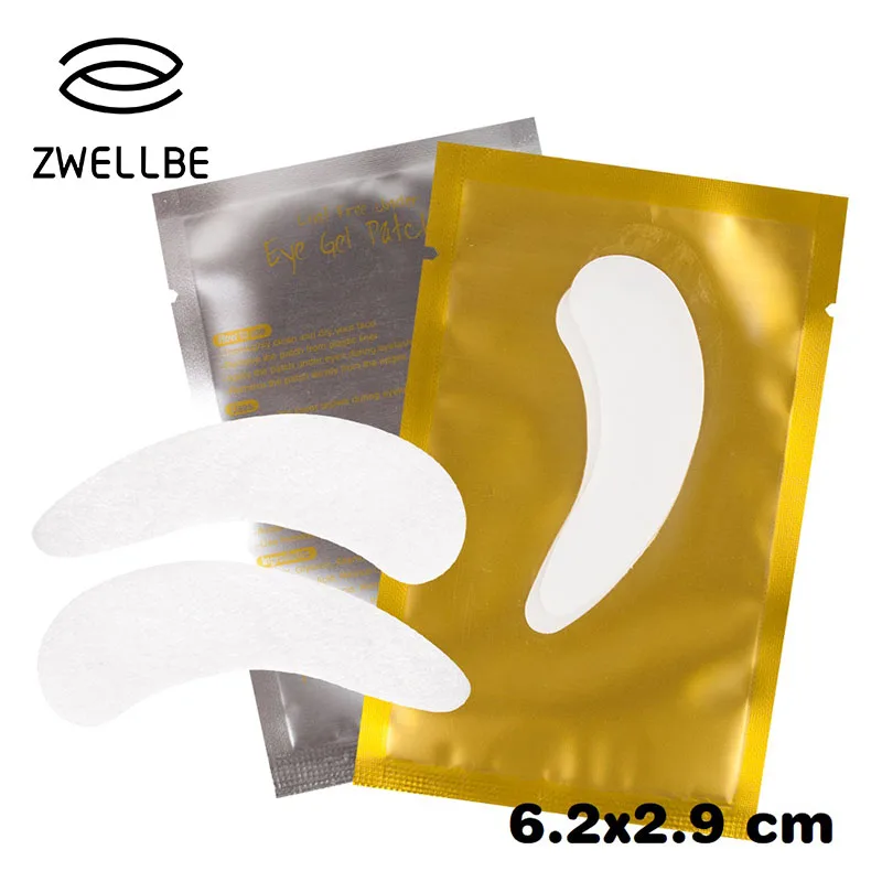 

100pairs/pack 6.2x2.9cm New Paper Patches Eyelash Under Eye Pads Lash Eyelash Extension Paper Patches Eye Tips Sticker Wraps