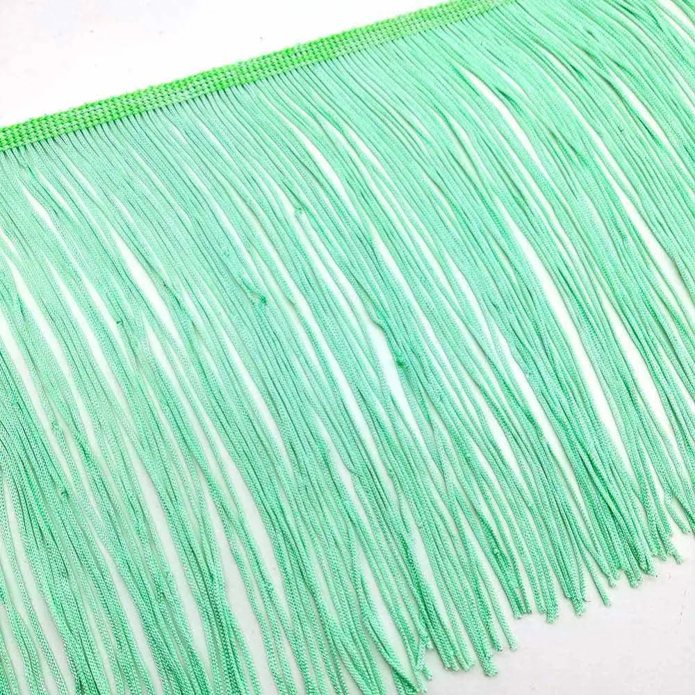 10Yards of Pack 8" Width Fringe Trim Lace Polyerter Fibre Tassel Clothes Accessorie Latin Wedding Dress Tassel Ribbon Tasse Trim