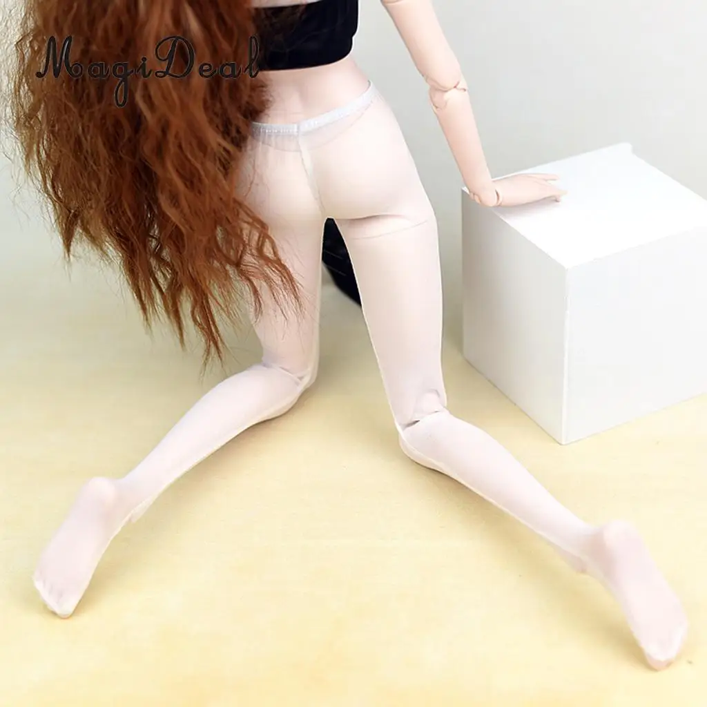 White 60cm Doll Stockings High Elastic Socks Leggings for 1/3 BJD Girl Dolls for Night Lolita Dolls Dress up Accessory