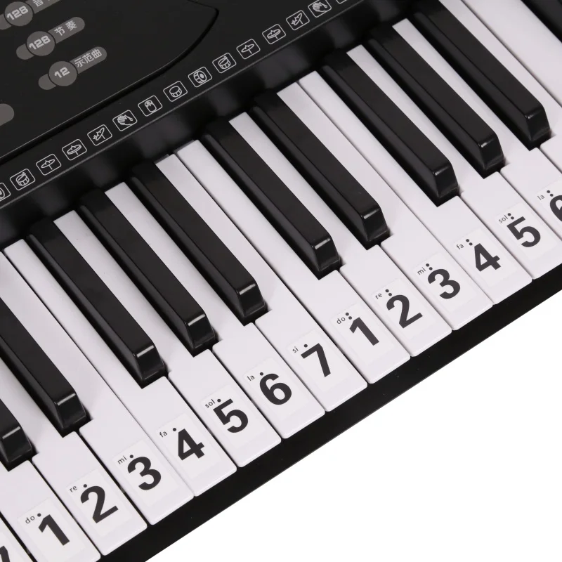 88 Key Piano Sticker Transparent Keyboard Electronic Stave Note For Keys 8 | Спорт и развлечения