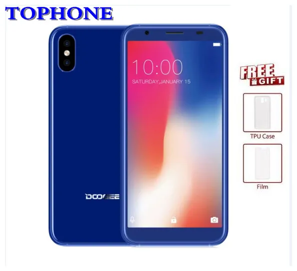 Оригинал DOOGEE X55 3G WCDMA смартфон Оперативная память 1 ГБ Встроенная 16 Android 7 5 &quot18: 9HD