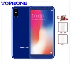 Оригинал DOOGEE X55 3g WCDMA смартфон Оперативная память 1 ГБ Встроенная память 16 ГБ Android 7,1 5,5 "18: 9HD MTK6580 4 ядра мобильного телефона сбоку отпечатков