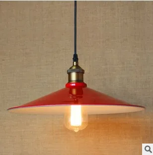 

America Loft Style Edison Vintage Pendant LIghts For Dinning Room With Red Lampshade ,Foscarini Industrial Lamps