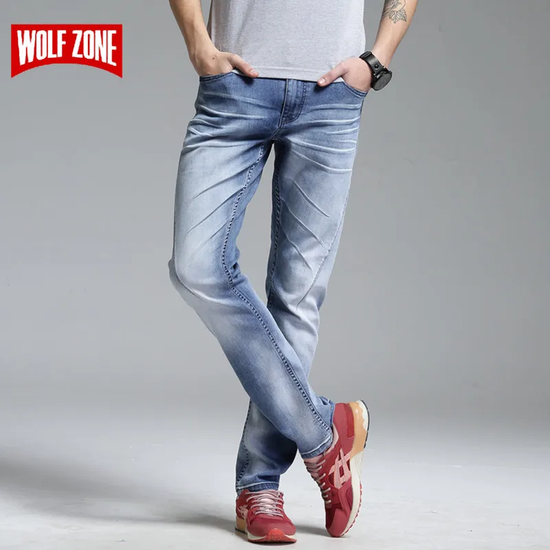 Top Fashion Brand New Design Jeans Men Stretch Denim Mens Pants Zip Fly Biker Jean Male Long Trousers Blue Full Length Mid
Top Fashion Brand New Design Jeans Men Stretch Denim Mens Pants Zip Fly Biker Jean Male Long Trousers Blue Full Length Mid
