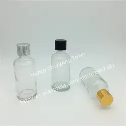 Бесплатная доставка 30 мл Прозрачный стеклянная бутылка для сока контейнер для сыворотки 30CC образец флаконы эфирные масла бутылка с