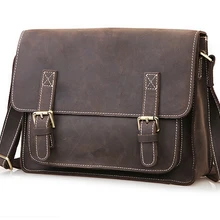 Ретро Crazy Horse, натуральная кожа, мужская сумка, мужская кожаная сумка, мужские сумки-мессенджеры, сумки через плечо, мужская сумка, портфель