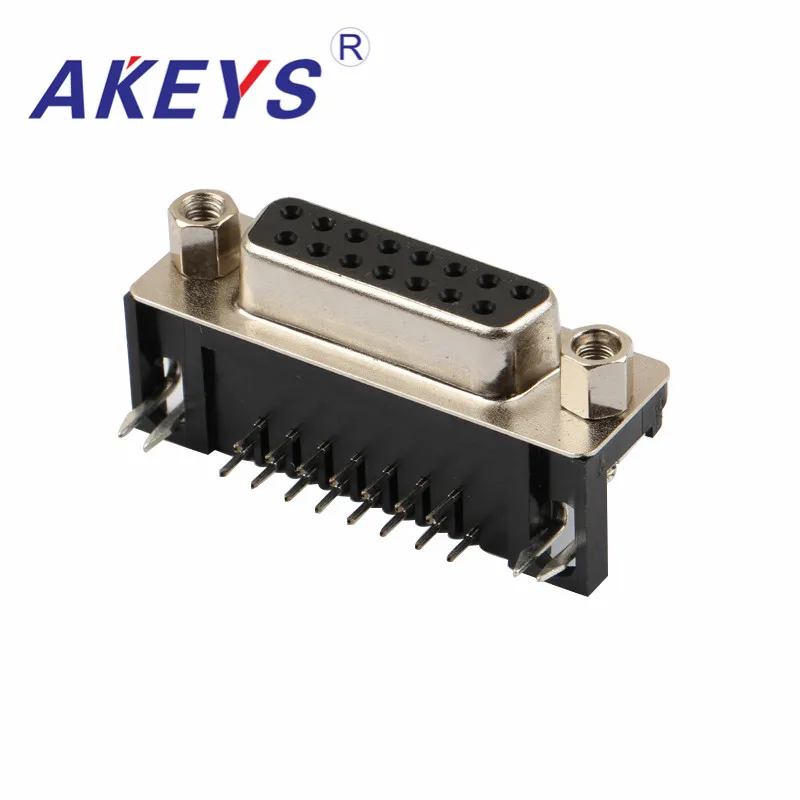 VGA DB 15 Pin Black Core Double Row Female Latop DB Male Side Insert To USB AM VGA Audio And Video Interface